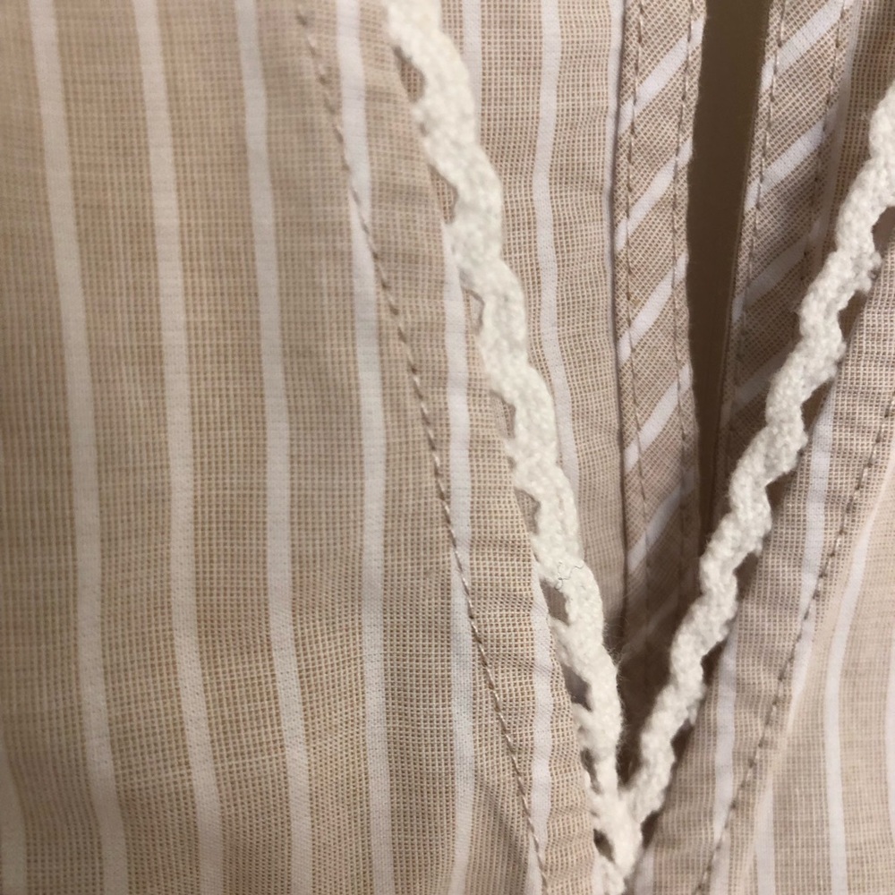 NWOT Free People Good Feels Striped Peplum Top Sz medium sleeveless summer - Picture 8 of 15